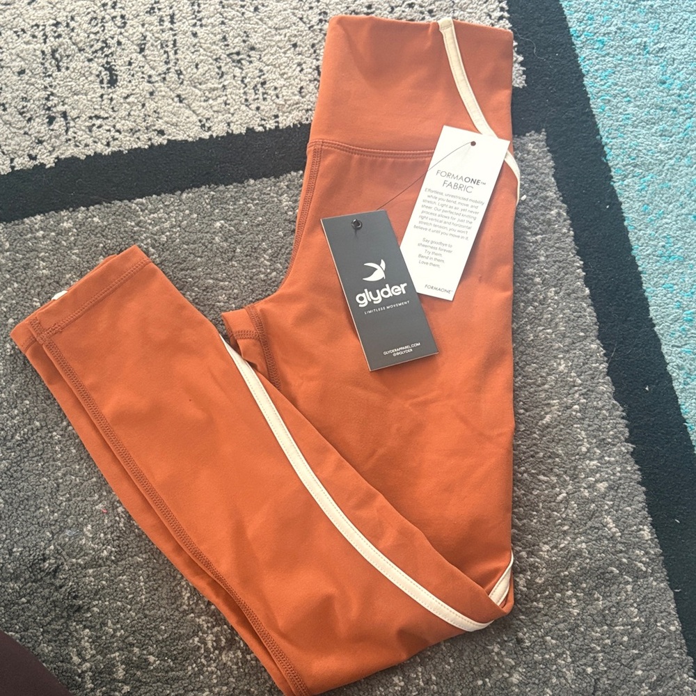 Glyder Terracotta Leggings with Ivory Accent